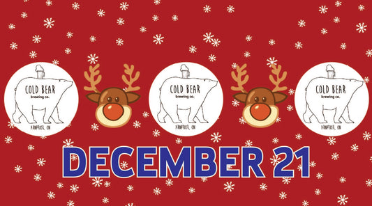 Dec 21: Cold Bear Brewing Company Festiviteas Brown Ale