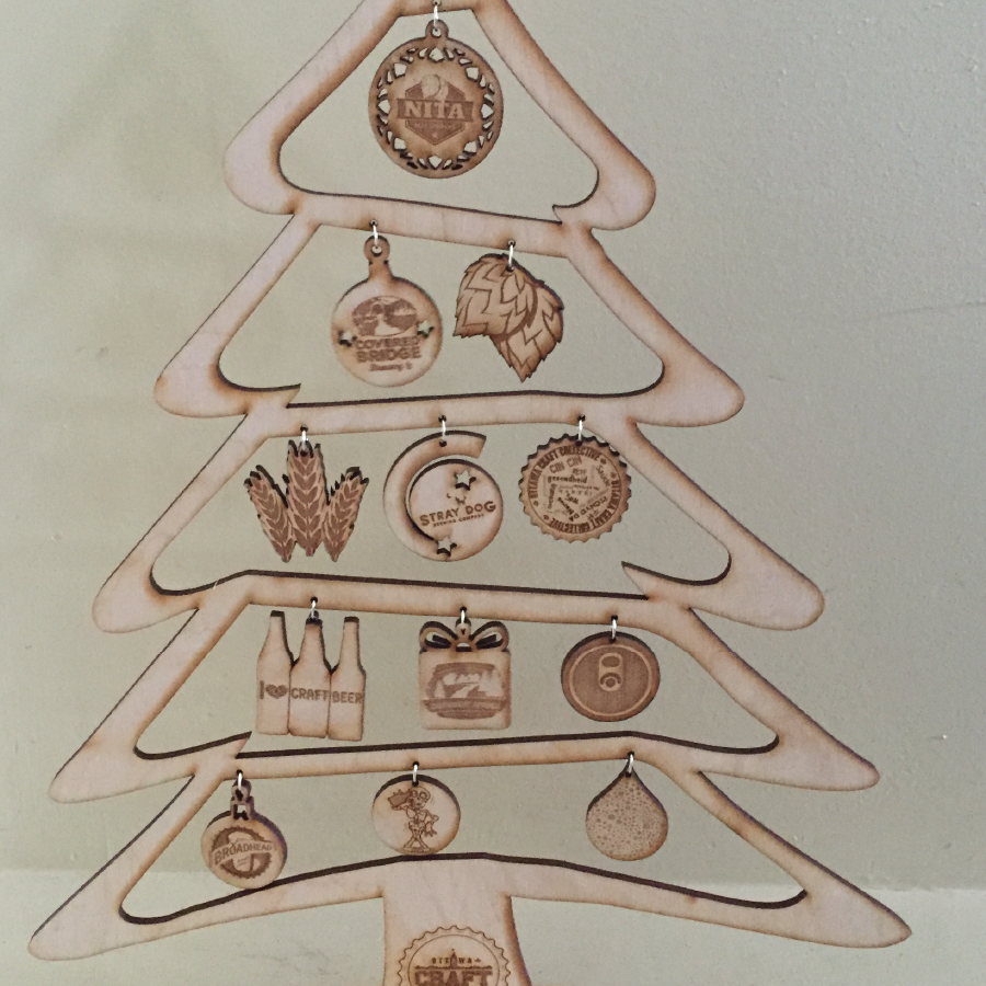 Ottawa Craft Brewery Engraved Christmas Tree Giveaway