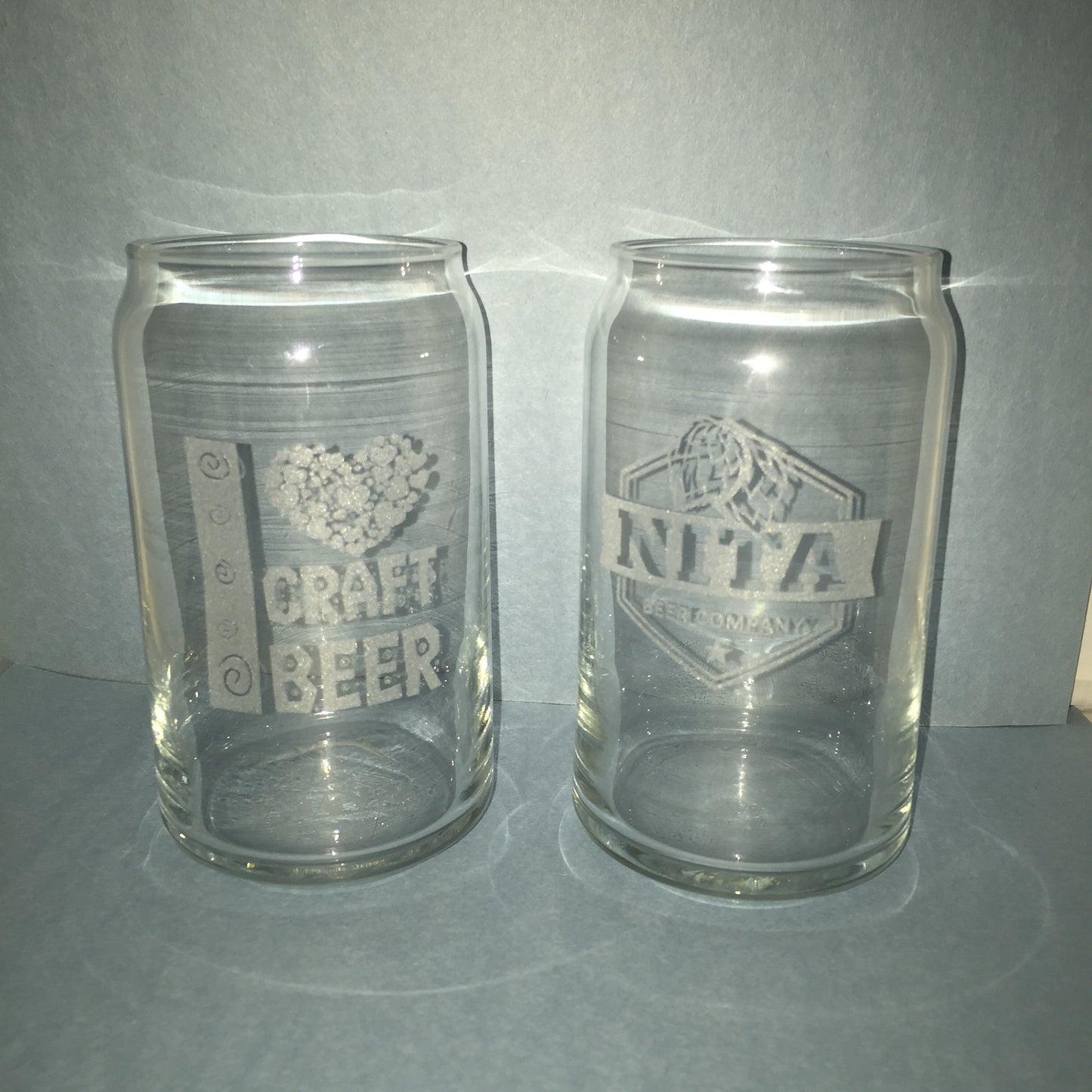 Glass - 16 oz Beer Can Glass