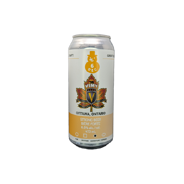 December 6 Beer:  Vimy Brewing  Company Northeast IPA