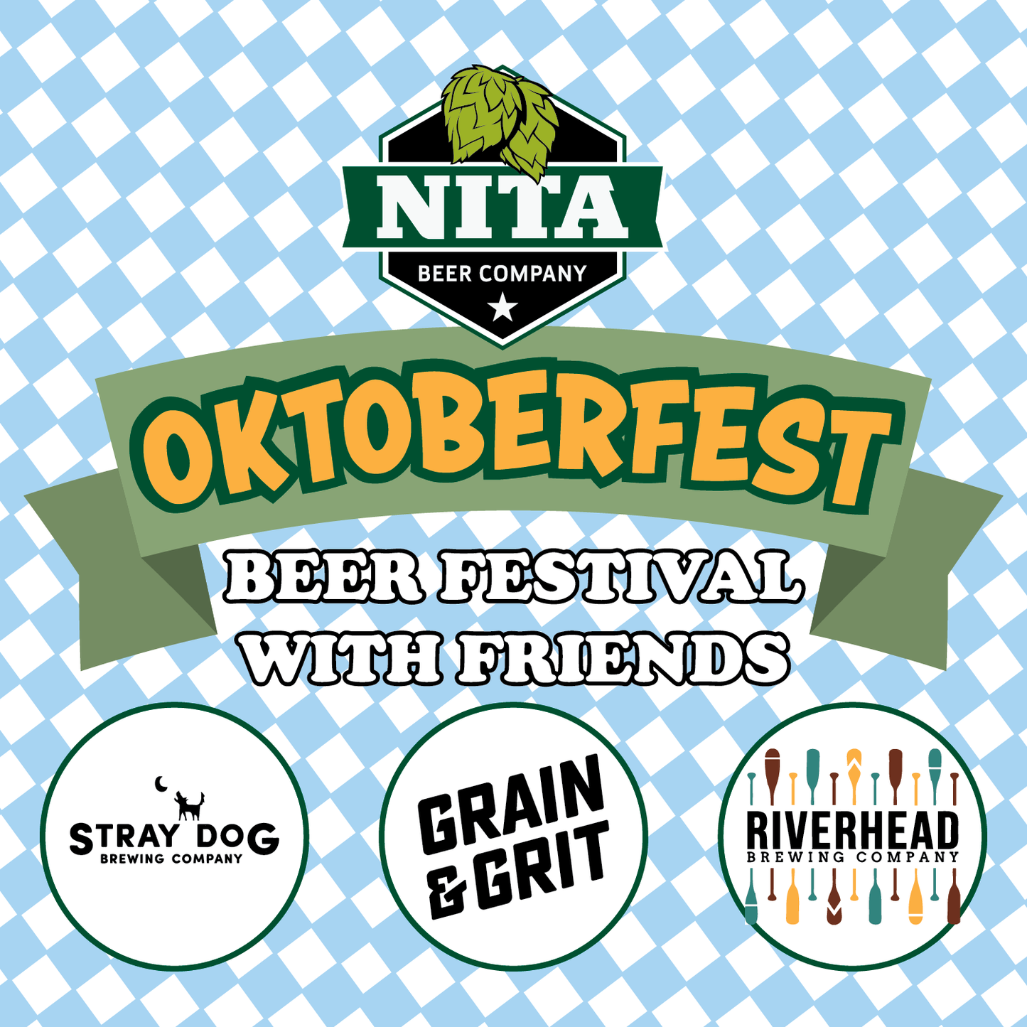 Oktoberfest - Saturday September 27. Multiple sessions.